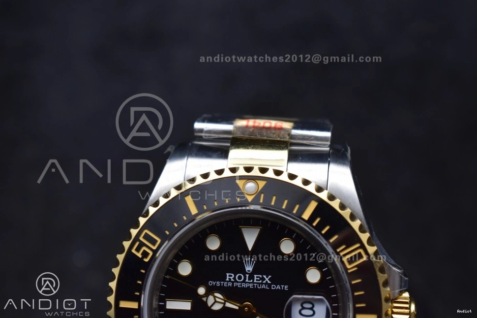 V3 Edition YG SS Tone Bracelet on Sea-Dweller Black GMF Best Two A2824 SS YG Dial 126603 1120